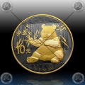 1oz KITAJSKA "Panda" 2017 (Black Rhodium + Gold)